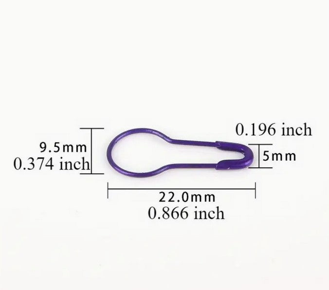 50pcs Assorted Colors Safety Pins