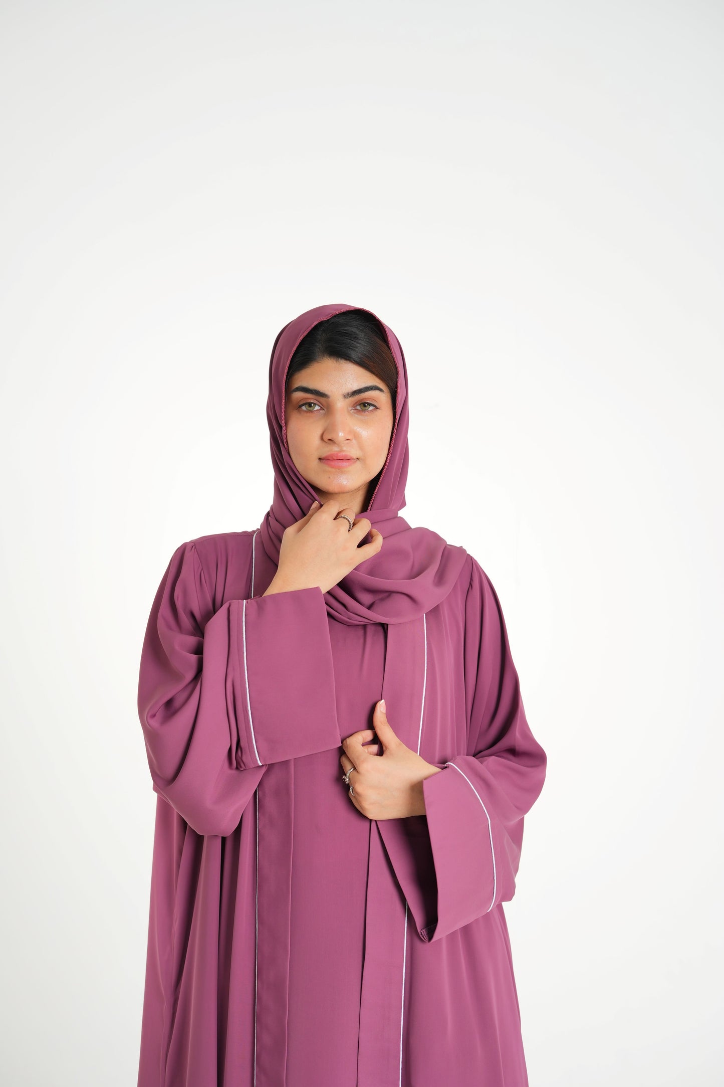 Rouge Radiance – Rouge Pink Korean Georgette 2PC (Inner + Upper)