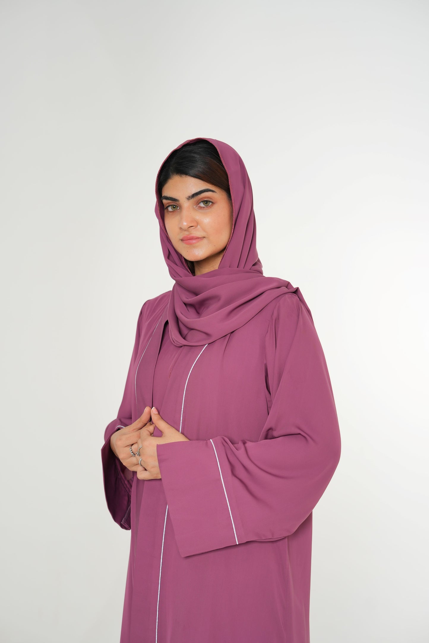 Rouge Radiance – Rouge Pink Korean Georgette 2PC (Inner + Upper)