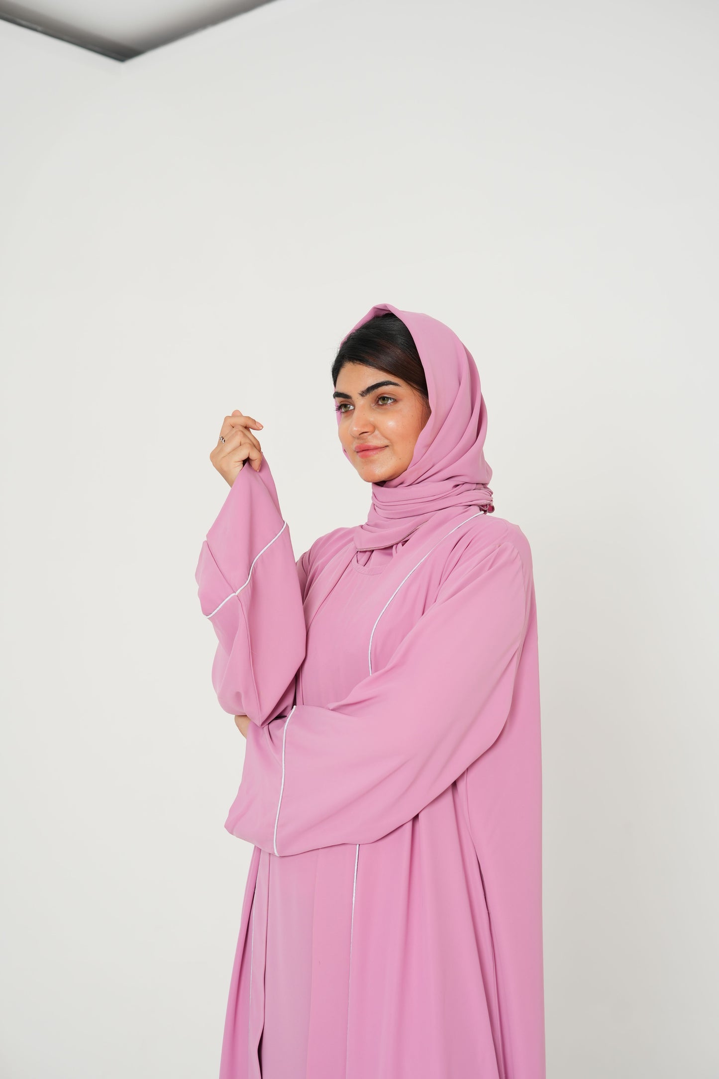 Blush Bloom – Baby Pink Korean Georgette 2PC (Inner + Upper)