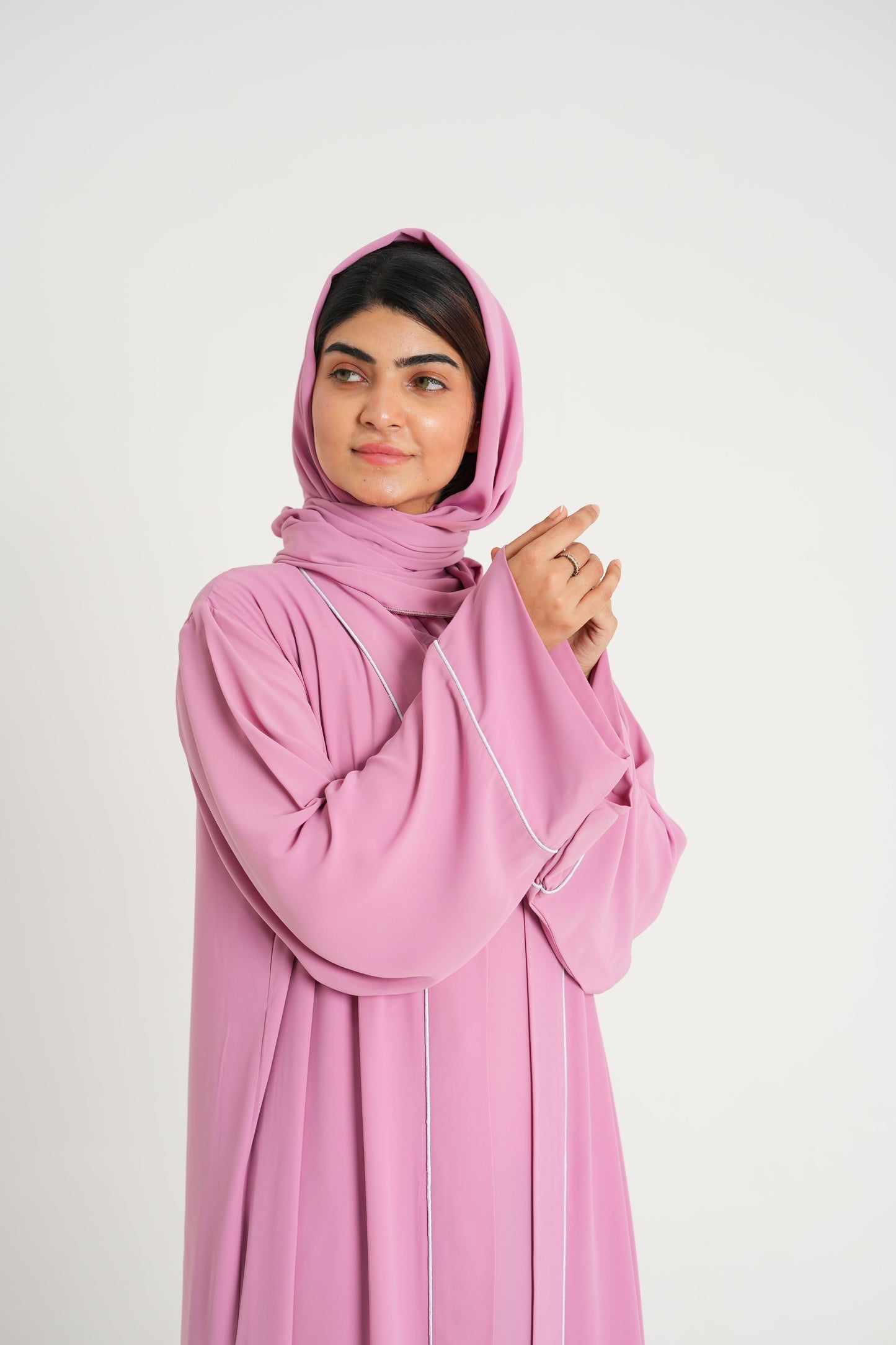Blush Bloom – Baby Pink Korean Georgette 2PC (Inner + Upper)