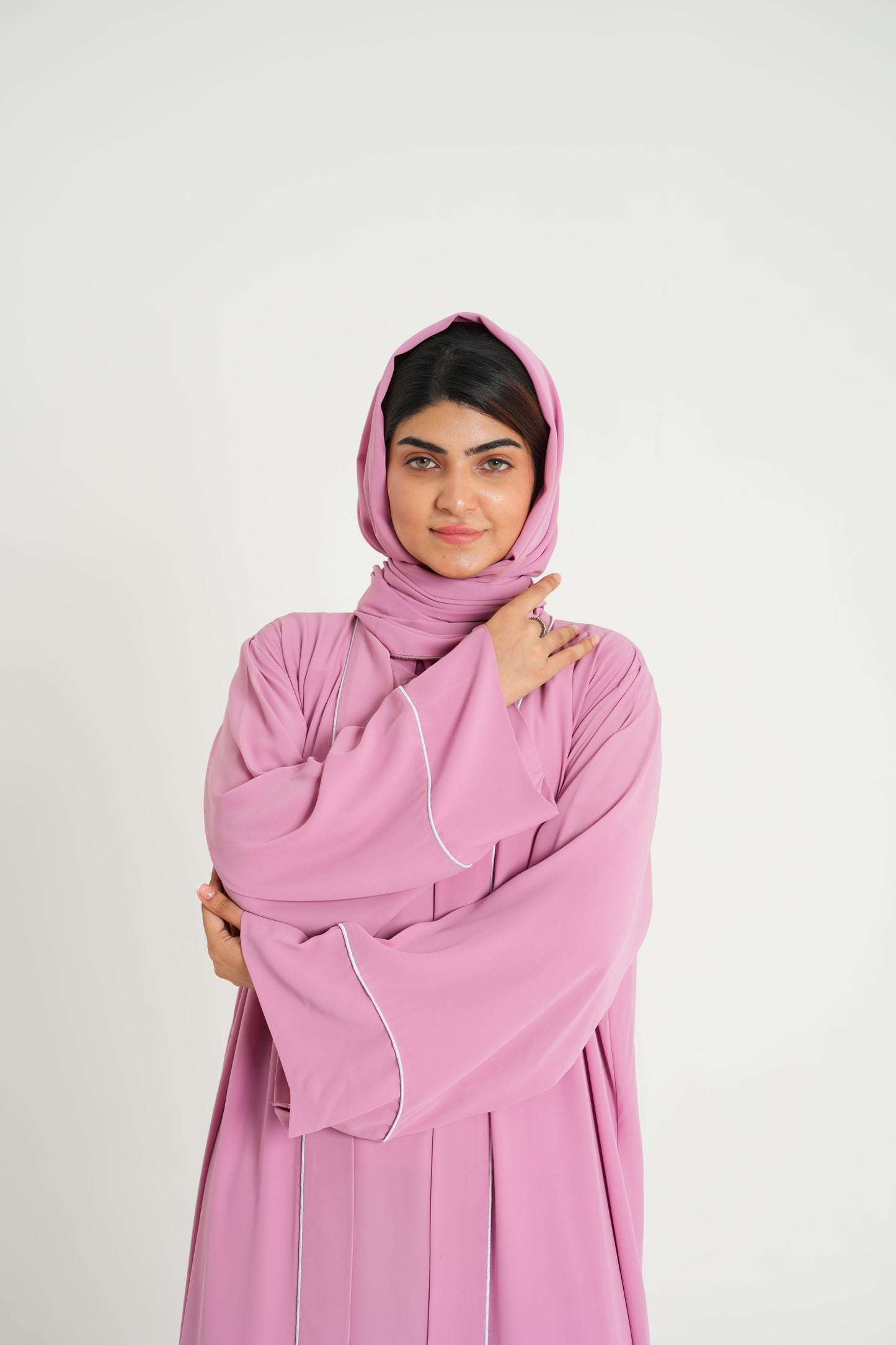 Blush Bloom – Baby Pink Korean Georgette 2PC (Inner + Upper)