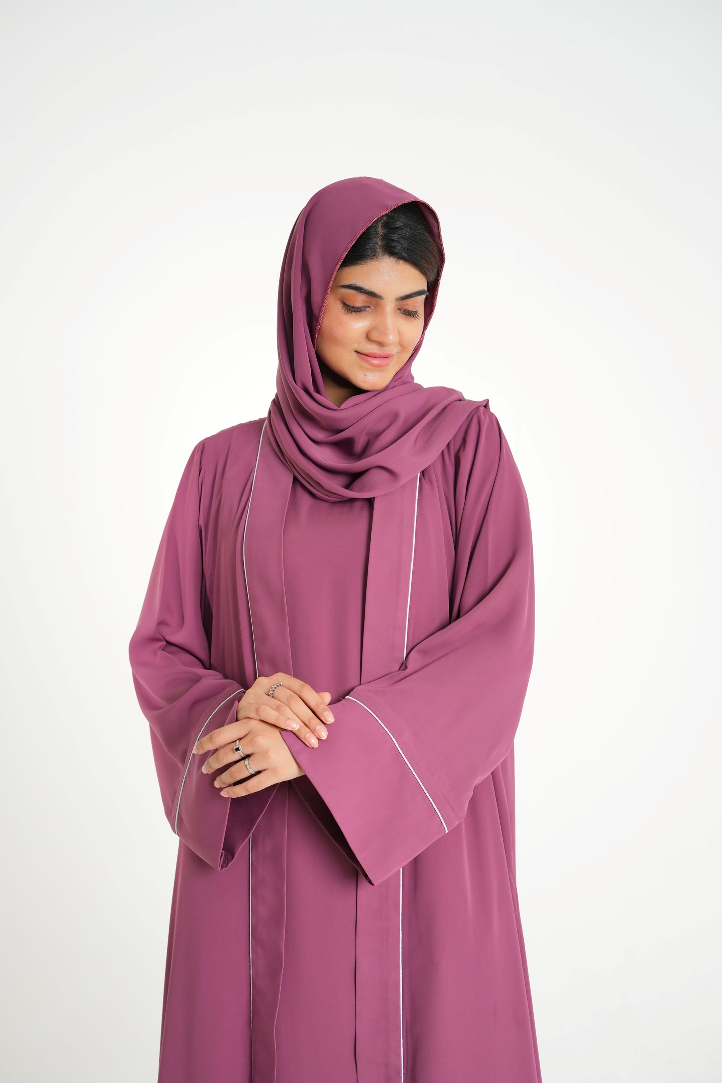 Rouge Radiance – Rouge Pink Korean Georgette 2PC (Inner + Upper)