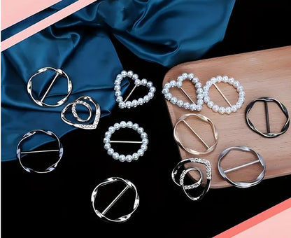 6Pcs Elegant Scarf Clip Set for Women
