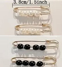 4PC Elegant Faux Pearls Brooch Pins