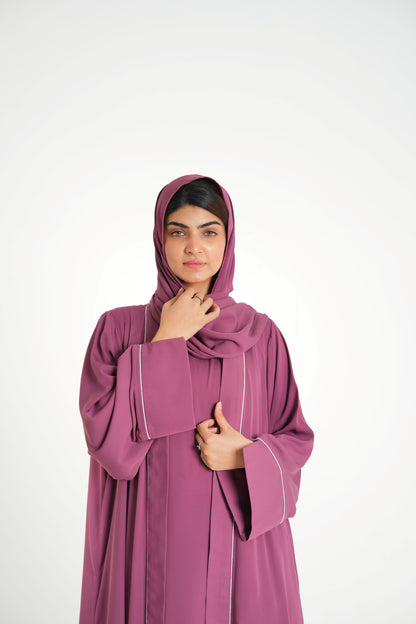 Rouge Radiance – Rouge Pink Korean Georgette 2PC (Inner + Upper)