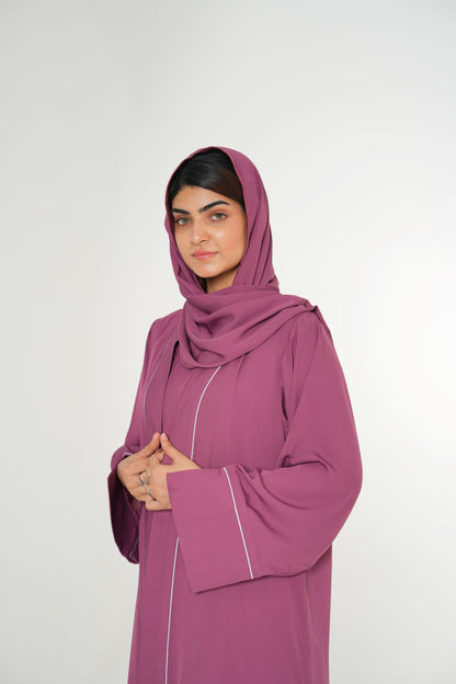 Rouge Radiance – Rouge Pink Korean Georgette 2PC (Inner + Upper)