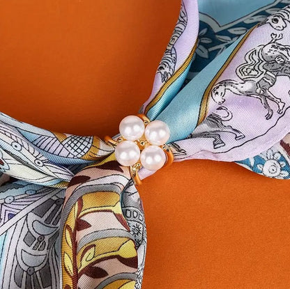 4PC Elegant Alloy Scarf Ring Set